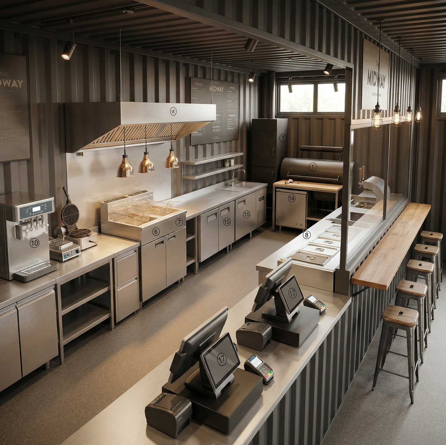 The Midway smokehouse and fairground kitchen menu